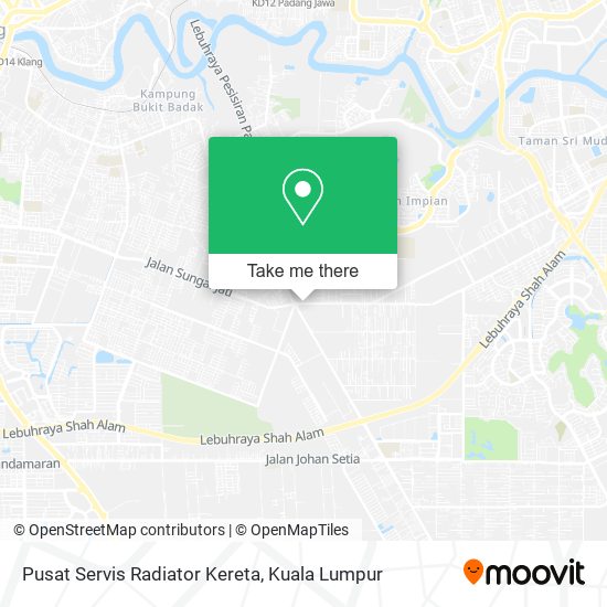 Peta Pusat Servis Radiator Kereta
