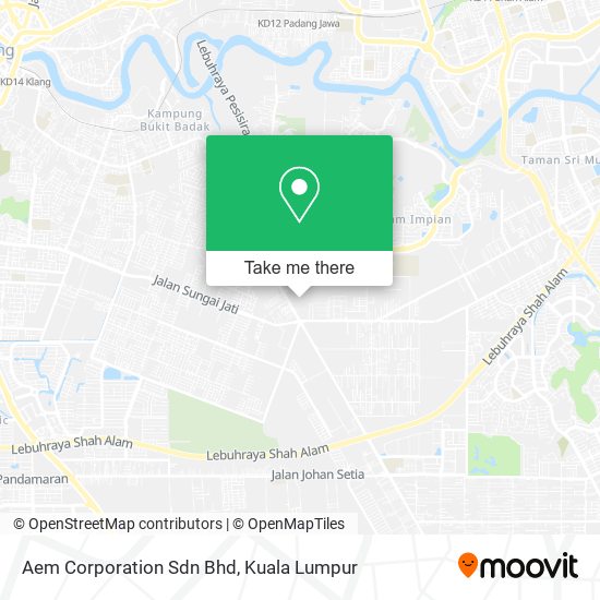 Aem Corporation Sdn Bhd map