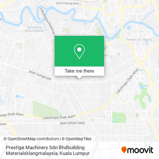 Peta Prestige Machinery Sdn Bhdbuilding Materialsklangmalaysia