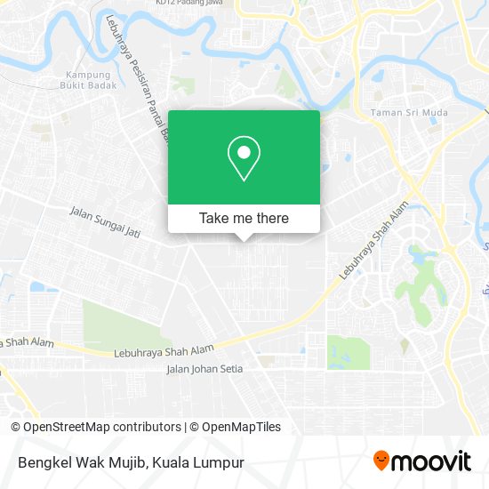 Bengkel Wak Mujib map