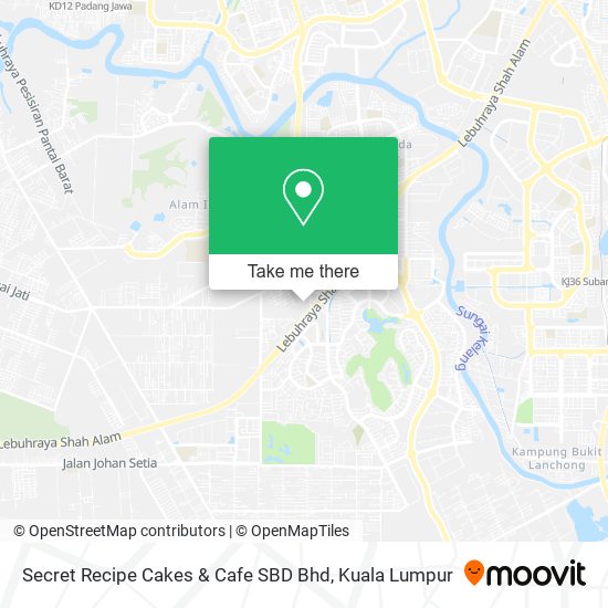 Secret Recipe Cakes & Cafe SBD Bhd map
