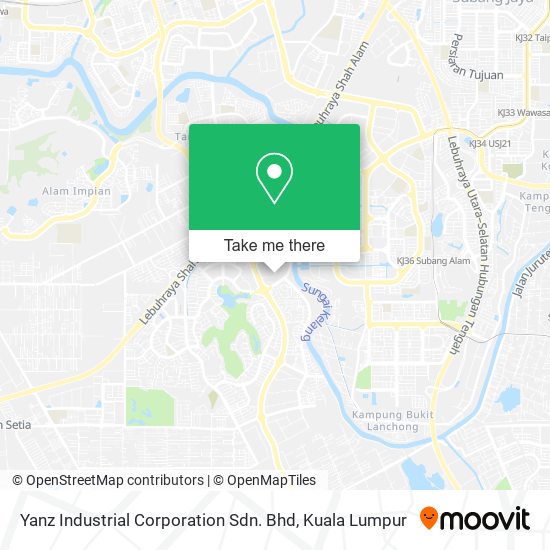 Yanz Industrial Corporation Sdn. Bhd map