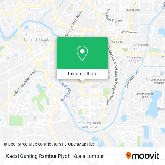 Kedai Gunting Rambut Piyoh map