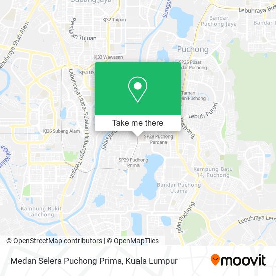 Peta Medan Selera Puchong Prima