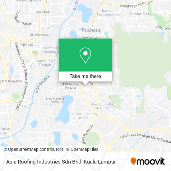 Asia Roofing Industries Sdn Bhd map
