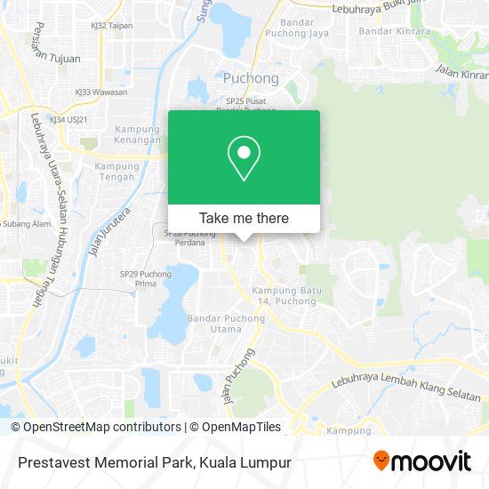 Peta Prestavest Memorial Park