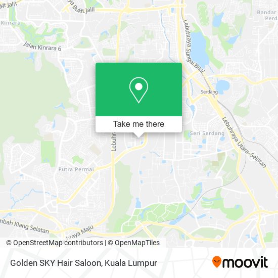 Golden SKY Hair Saloon map