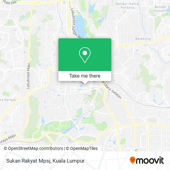Sukan Rakyat Mpsj map