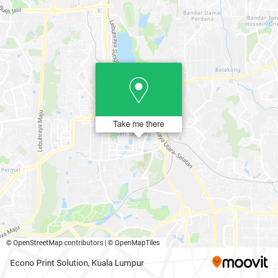 Econo Print Solution map