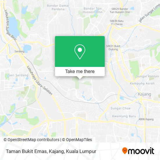 Peta Taman Bukit Emas, Kajang
