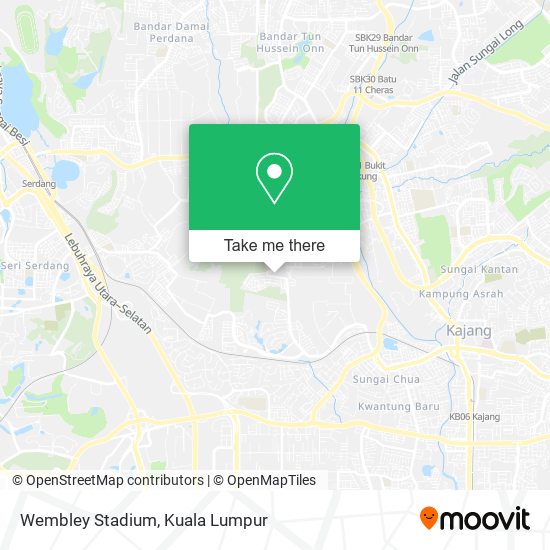 How to get to Wembley Stadium in Hulu Langat by Bus or MRT & LRT?