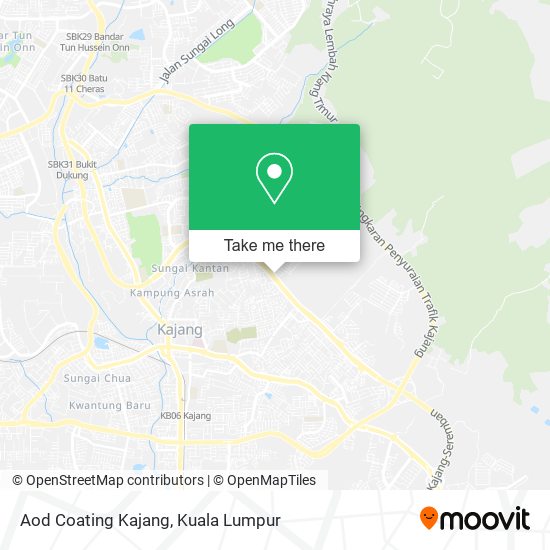 Aod Coating Kajang map