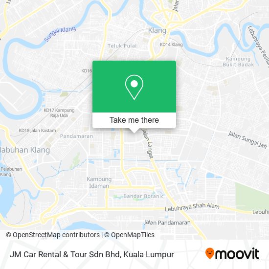 Peta JM Car Rental & Tour Sdn Bhd