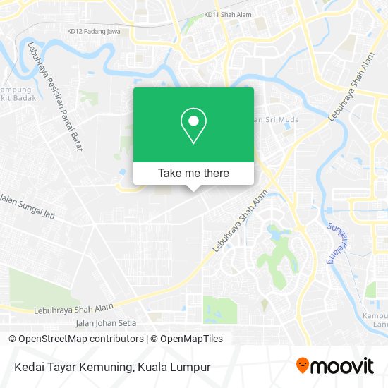 Kedai Tayar Kemuning map