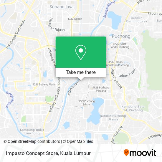 Impasto Concept Store map