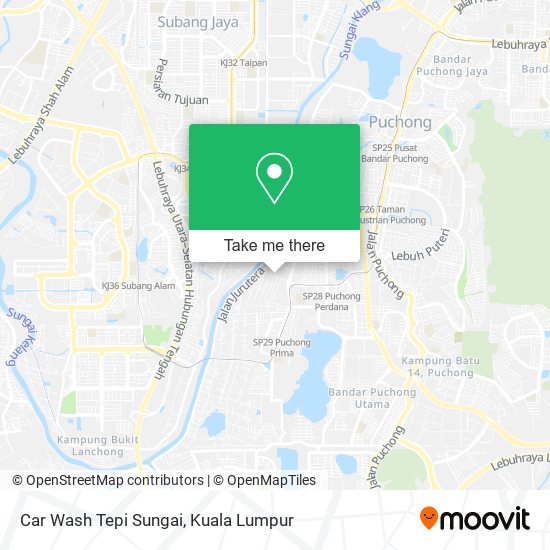 Peta Car Wash Tepi Sungai