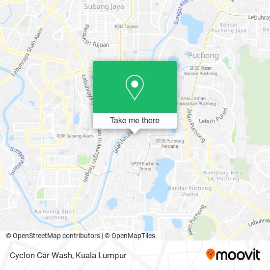 Cyclon Car Wash map