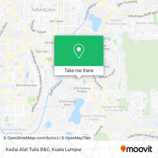 Kedai Alat Tulis B&C map