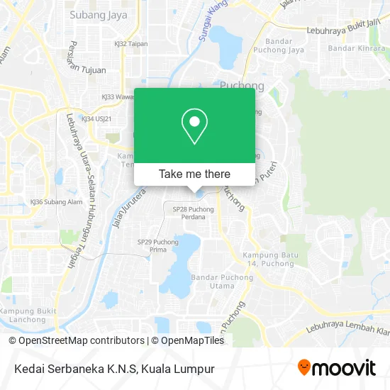 Kedai Serbaneka K.N.S map