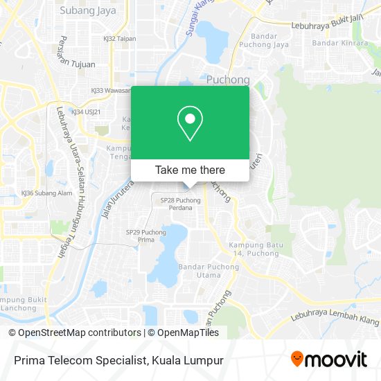 Prima Telecom Specialist map