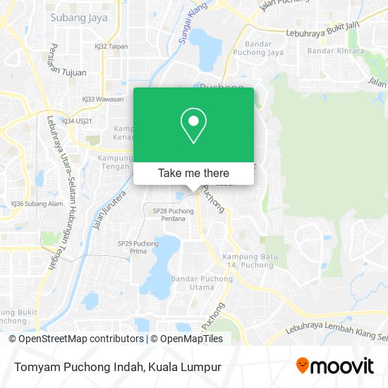 Tomyam Puchong Indah map