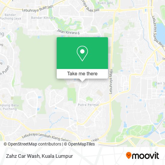 Zahz Car Wash map