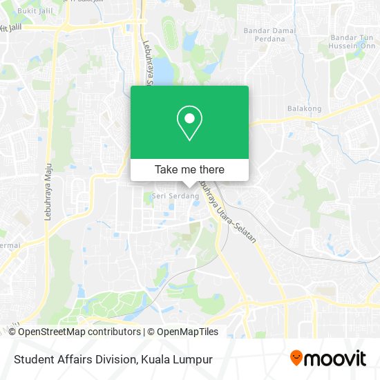 Student Affairs Division map