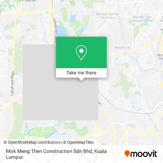 Peta Mok Meng Then Construction Sdn Bhd