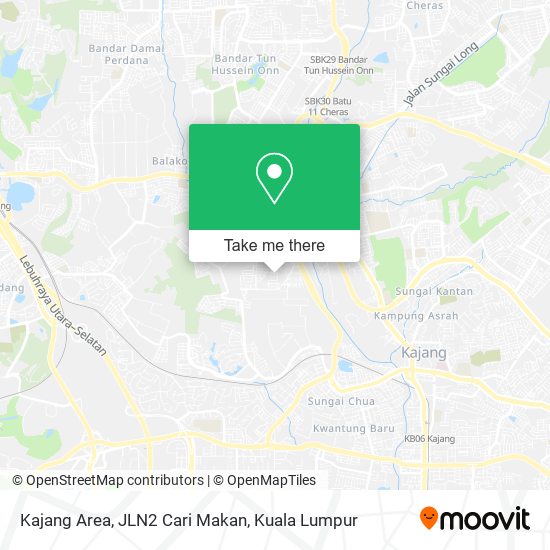 Peta Kajang Area, JLN2 Cari Makan