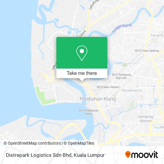 Distrepark Logistics Sdn Bhd map