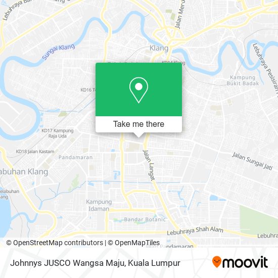 Johnnys JUSCO Wangsa Maju map