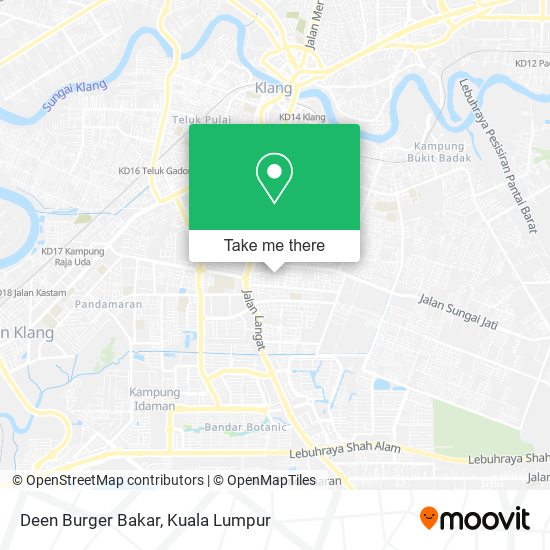 Deen Burger Bakar map