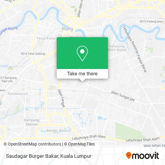 Peta Saudagar Burger Bakar