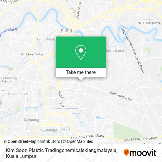 Peta Kim Soon Plastic Tradingchemicalsklangmalaysia
