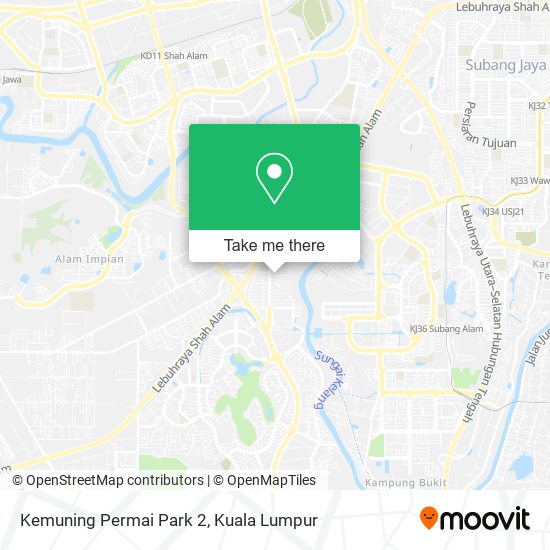 Kemuning Permai Park 2 map