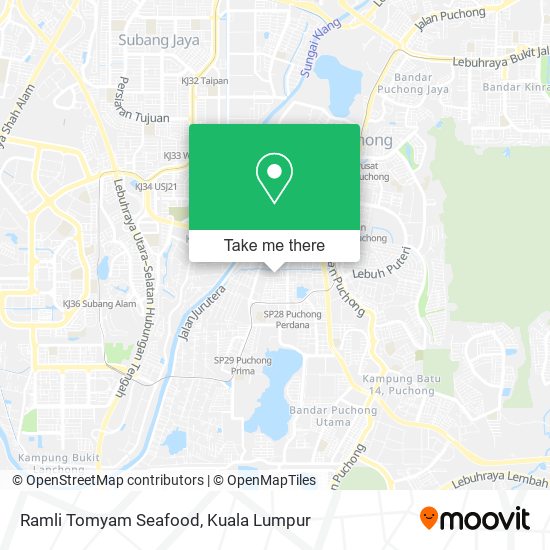 Ramli Tomyam Seafood map