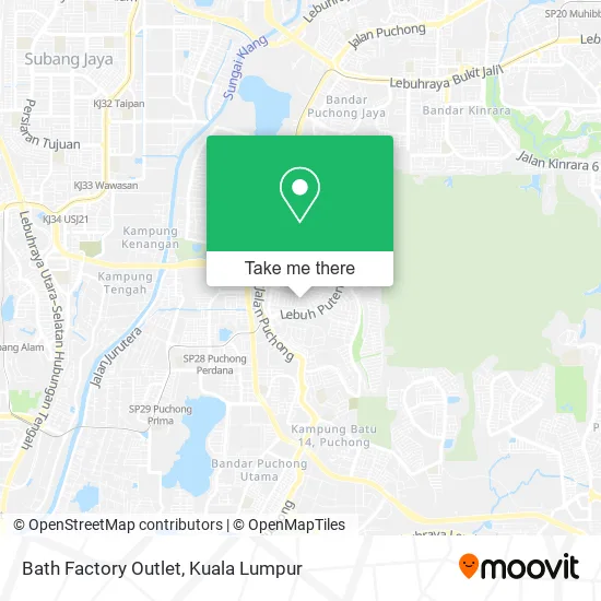 Bath Factory Outlet map