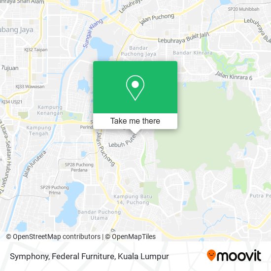 Symphony, Federal Furniture map