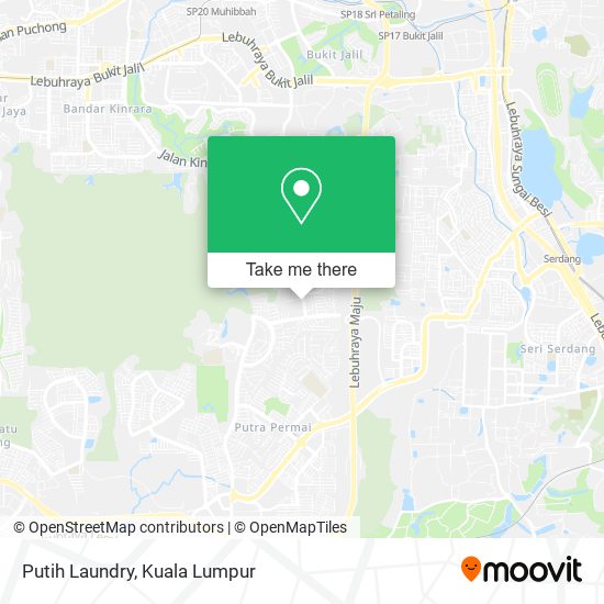 Putih Laundry map