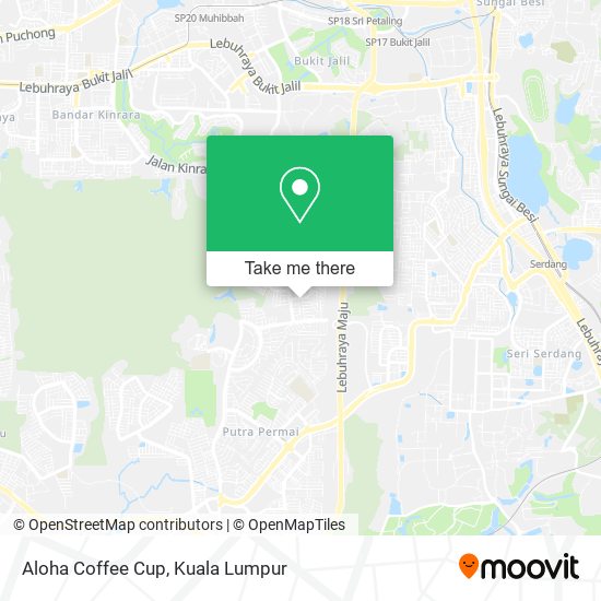 Aloha Coffee Cup map