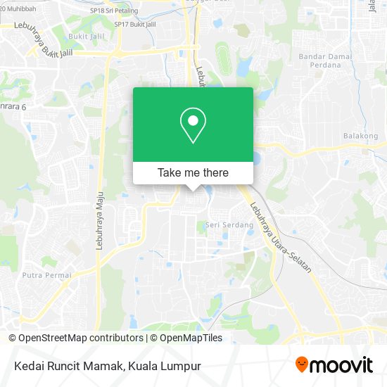 Kedai Runcit Mamak map