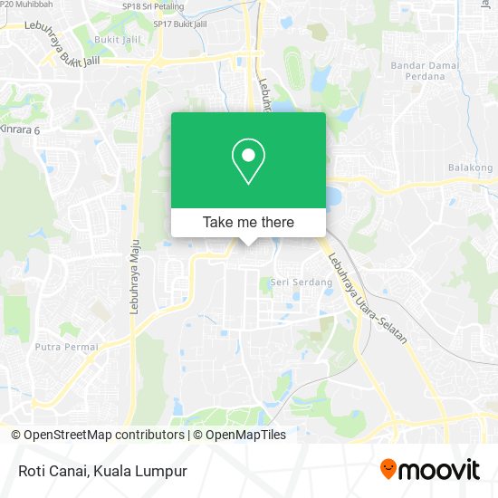 Roti Canai map