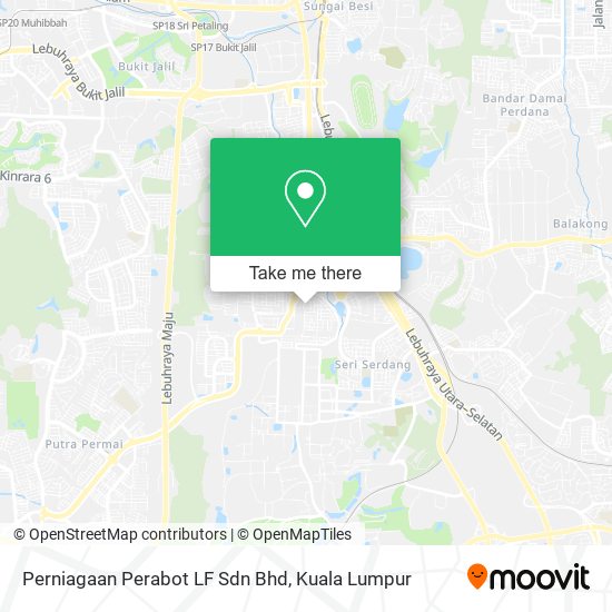 Perniagaan Perabot LF Sdn Bhd map