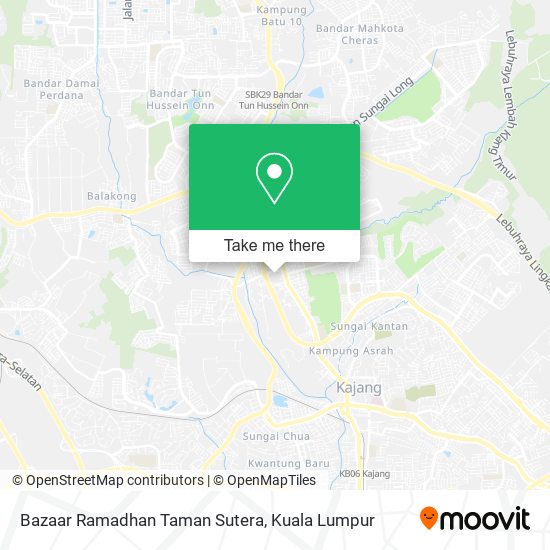 Bazaar Ramadhan Taman Sutera map