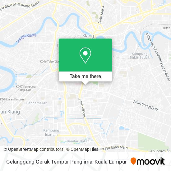 Gelanggang Gerak Tempur Panglima map