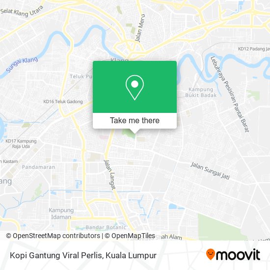 Kopi Gantung Viral Perlis map