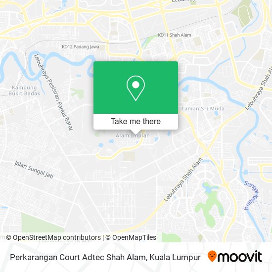 Perkarangan Court Adtec Shah Alam map