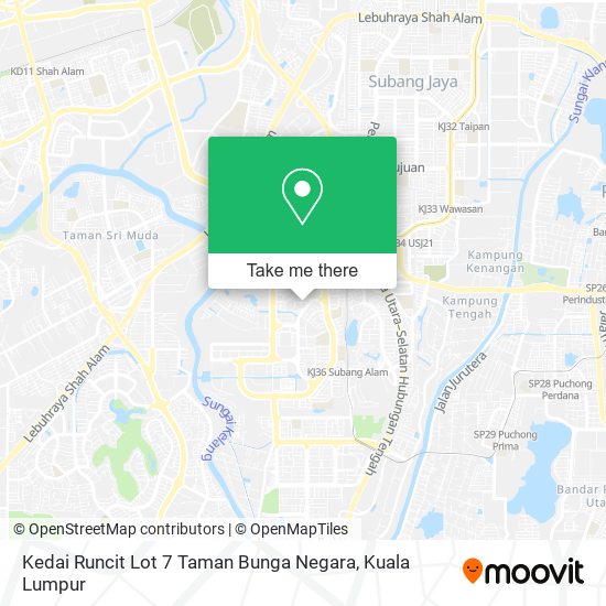 Kedai Runcit Lot 7 Taman Bunga Negara map