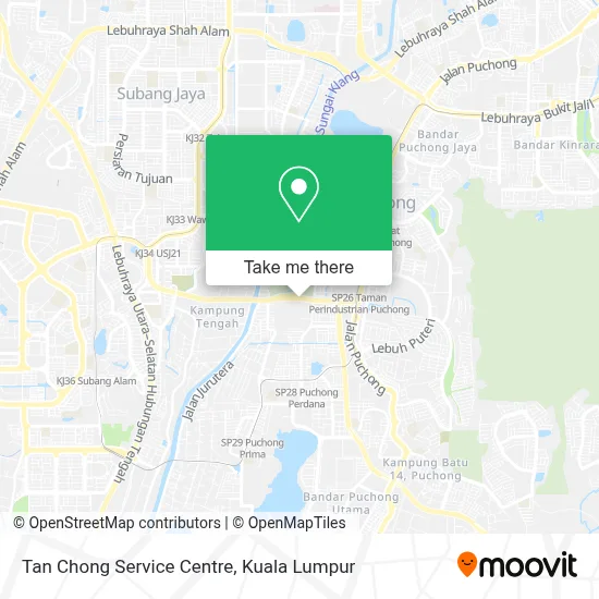 Tan Chong Service Centre map