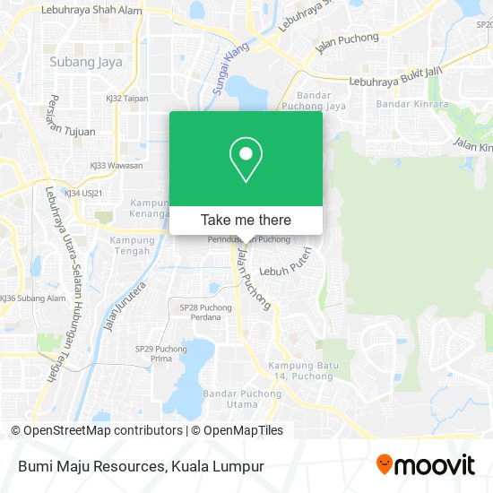 Bumi Maju Resources map